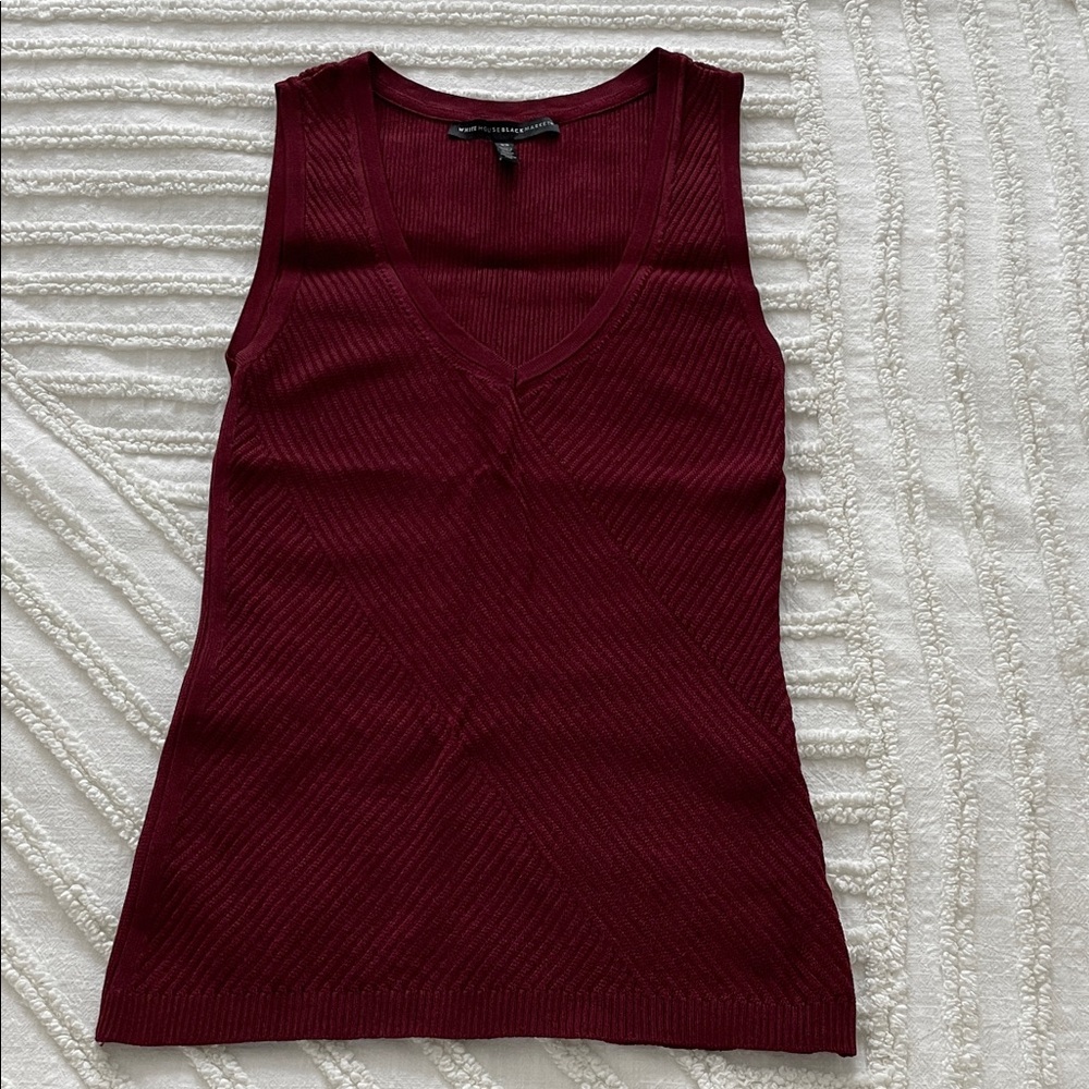 WHBM Maroon Vest